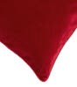 Small Plain Velvet Pillow Cover - Garnet