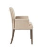  Stafford Dining Chair With Arms - Sand Herringbone