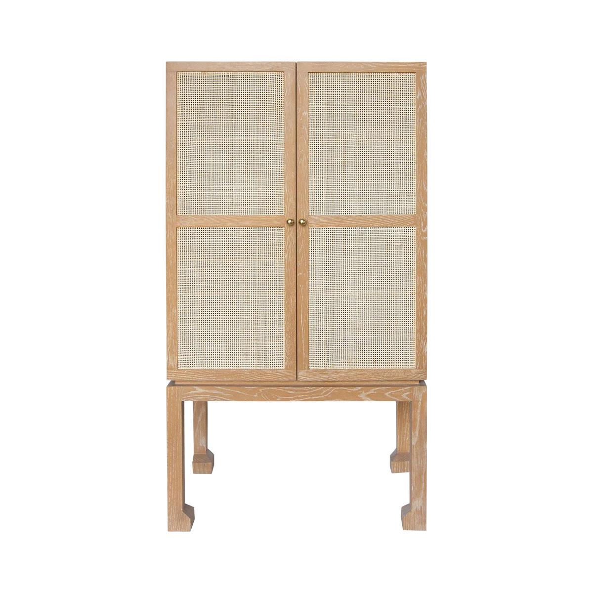 Oka Taheyo Cabinet - Weathered Oak In Brown