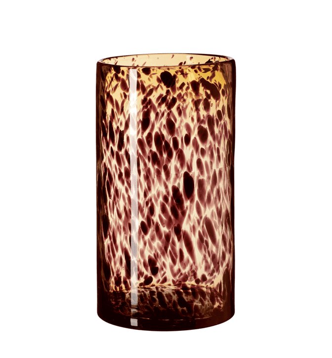 Tall Tortoiseshell Glass Vase - Multi