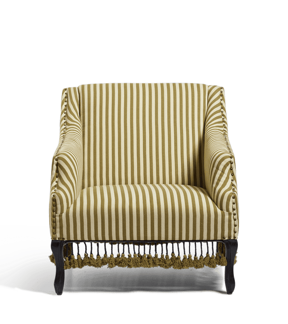 Tarma Armchair - Olive Stripe 