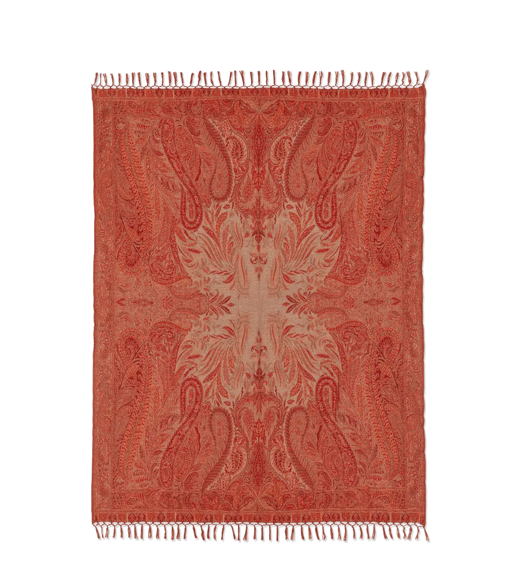Paisley wool throw outlet