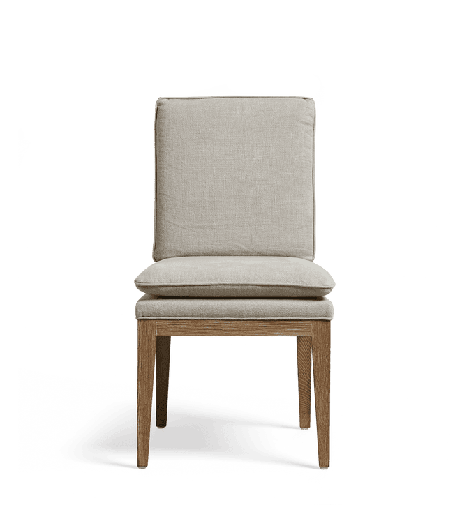 Vasa Linen Dining Chair – Mushroom Grey