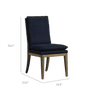 Vasa Linen Dining Chair – Pure Navy