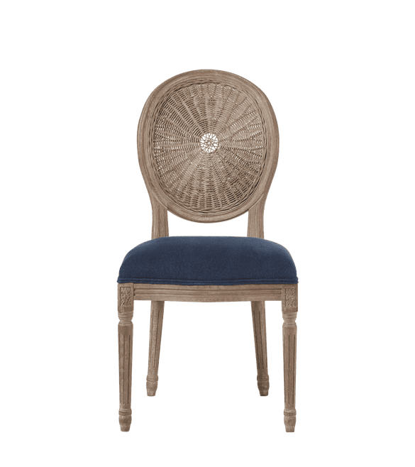 Washakie Linen Dining Chair - Pure Navy