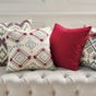 Yaqui Cushion Cover, Large - Blue/Red