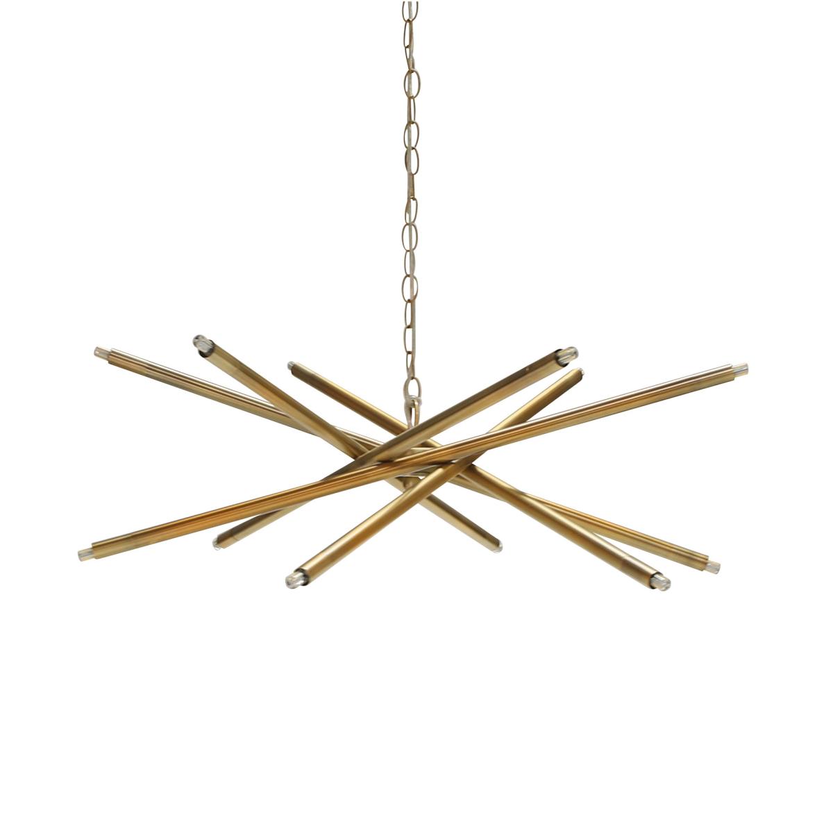Oka Zhang Chandelier - Antique Brass In Gold