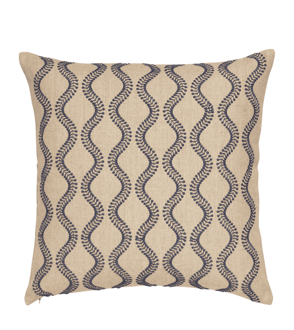 Zostera Pillow Cover 51cmsq - Blue