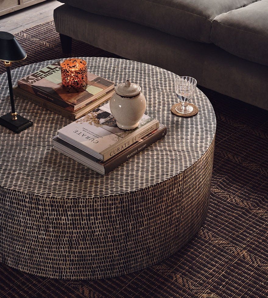 The Estella Coffee Table - Bone