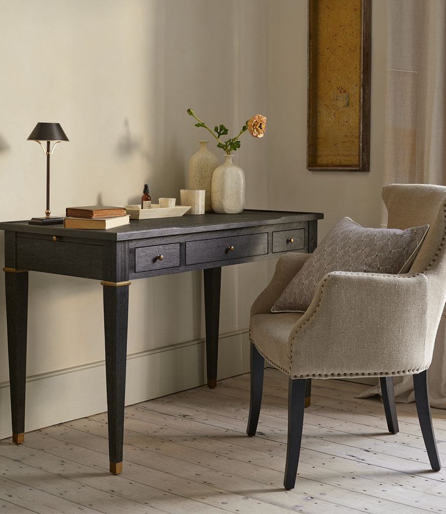 Study armchair and table